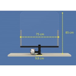 ΑΣΠΙΔΑ PLEXI GLASS ΜΕ ΒΑΣΗ POS
